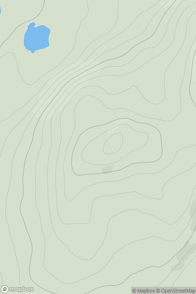 Thumbnail image for Meall a' Chrathaich West Top showing contour plot for surrounding peak