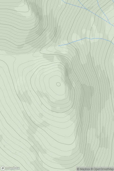 Thumbnail image for Meall a' Gheur-fheadain showing contour plot for surrounding peak