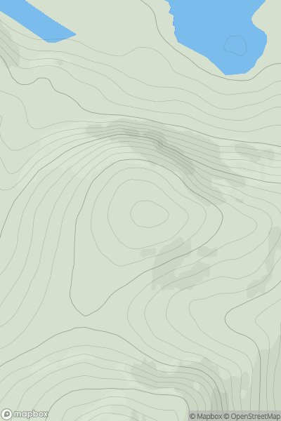 Thumbnail image for Carn a' Ghorm-locha showing contour plot for surrounding peak