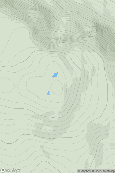 Thumbnail image for Creag Sgiathan showing contour plot for surrounding peak