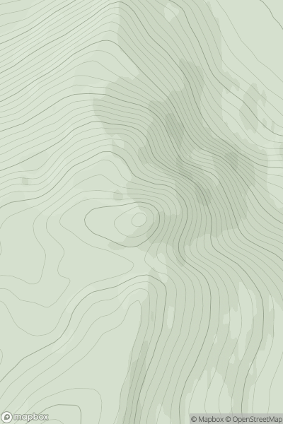 Thumbnail image for Sgurr na Cairbe showing contour plot for surrounding peak