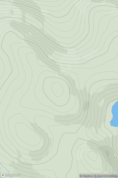 Thumbnail image for Meall a' Bhogair Mor showing contour plot for surrounding peak