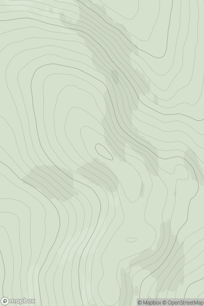 Thumbnail image for Meall Giubhais showing contour plot for surrounding peak