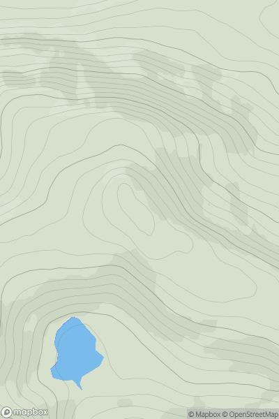 Thumbnail image for Meall a' Bhogair Beag showing contour plot for surrounding peak