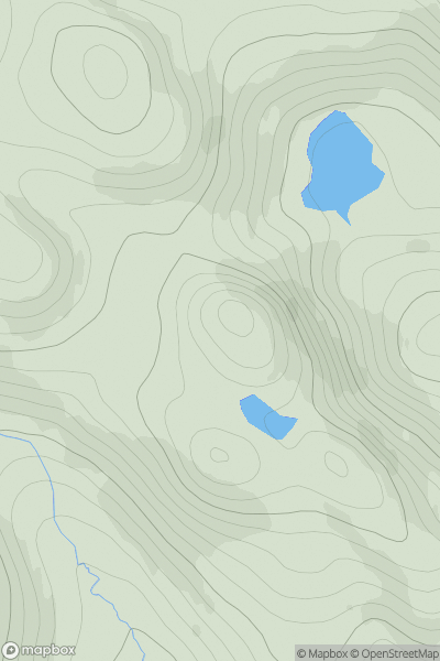 Thumbnail image for Carn Uilleim showing contour plot for surrounding peak