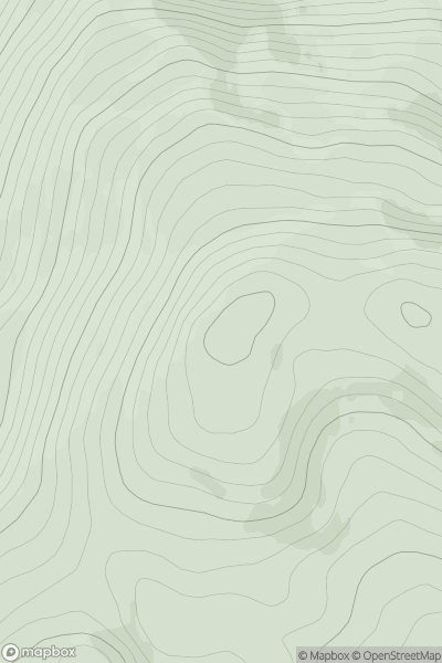 Thumbnail image for Sgorr na Diollaid Far West Top showing contour plot for surrounding peak