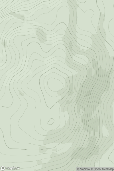 Thumbnail image for Meall a' Mhadaidh showing contour plot for surrounding peak