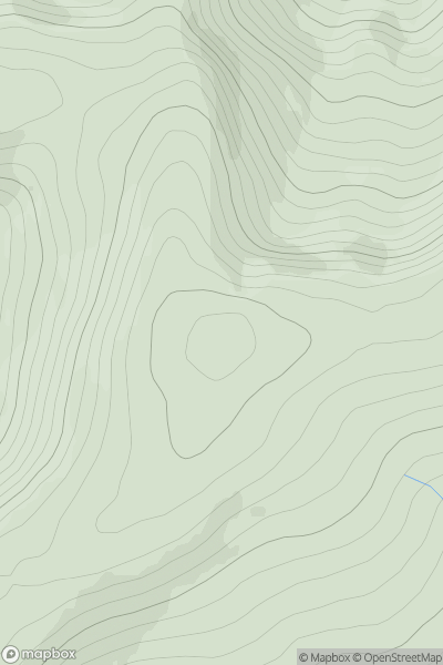 Thumbnail image for Carn Bhac SW Top showing contour plot for surrounding peak
