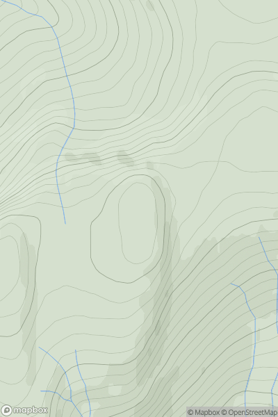 Thumbnail image for Carn Leac East Top showing contour plot for surrounding peak