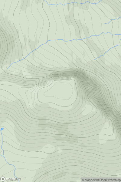 Thumbnail image for Meall nan Ceapairean showing contour plot for surrounding peak