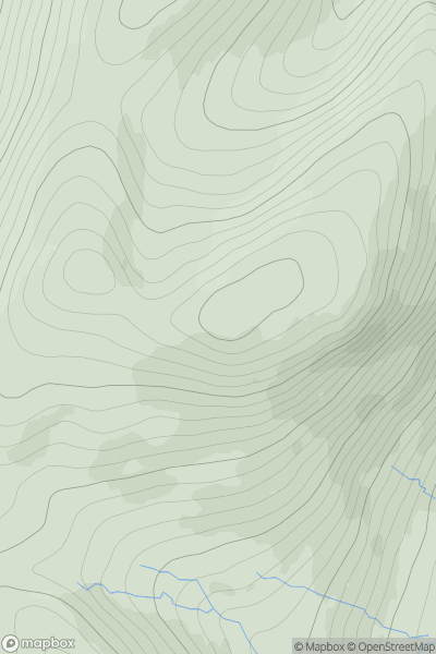 Thumbnail image for Carn Aosda showing contour plot for surrounding peak