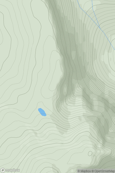 Thumbnail image for Sgurr a' Chaorachain Far North Top showing contour plot for surrounding peak