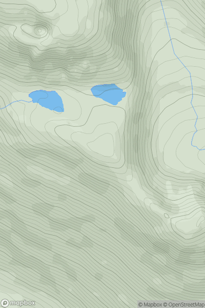 Thumbnail image for Slioch Far South Top showing contour plot for surrounding peak