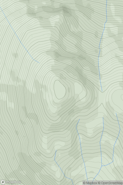 Thumbnail image for Stob a' Choin showing contour plot for surrounding peak