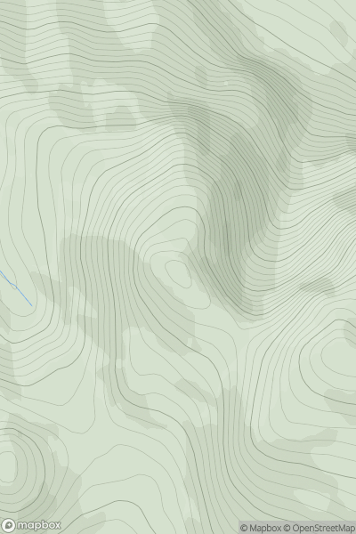 Thumbnail image for Spidean nan Clach showing contour plot for surrounding peak