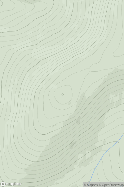 Thumbnail image for Carn a' Bhutha showing contour plot for surrounding peak