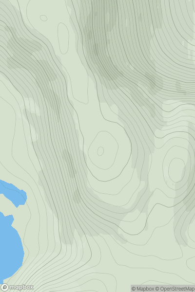 Thumbnail image for Creag-mheall Mor showing contour plot for surrounding peak