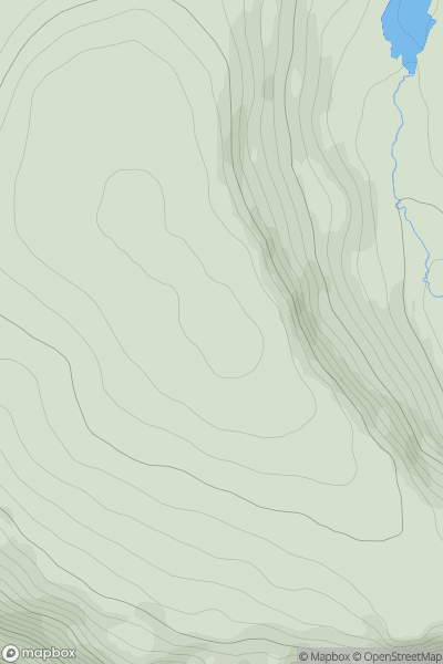 Thumbnail image for Carn Loch Sruban Mora showing contour plot for surrounding peak