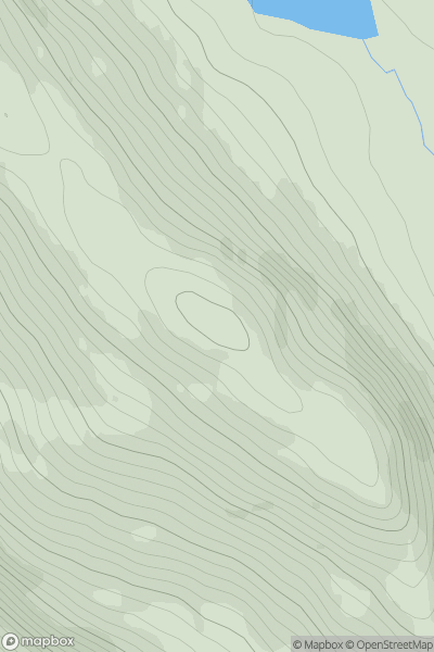 Thumbnail image for Meall nan Doireachan showing contour plot for surrounding peak