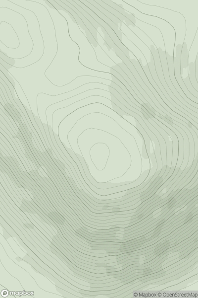 Thumbnail image for Carn Alladale showing contour plot for surrounding peak