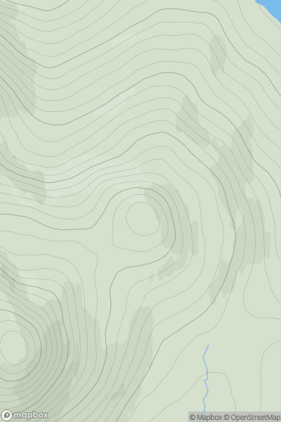 Thumbnail image for Carn Maire showing contour plot for surrounding peak