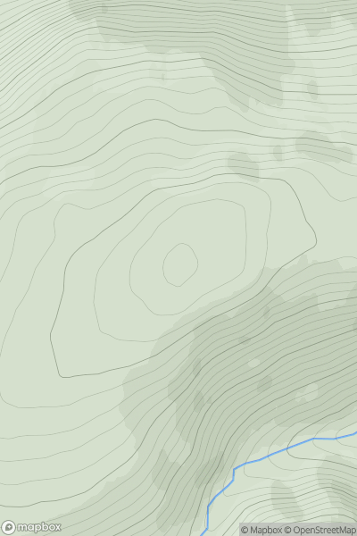 Thumbnail image for Leaba Bhruic (Diebidale Ridge) showing contour plot for surrounding peak