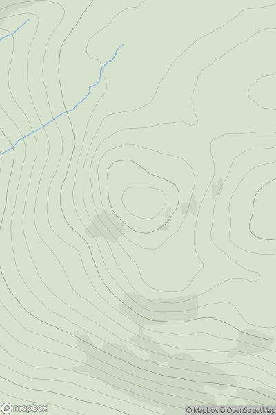 Thumbnail image for Carn nan Con Ruadha showing contour plot for surrounding peak