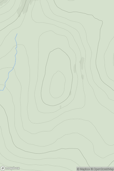 Thumbnail image for Creachan an Fhiodha showing contour plot for surrounding peak