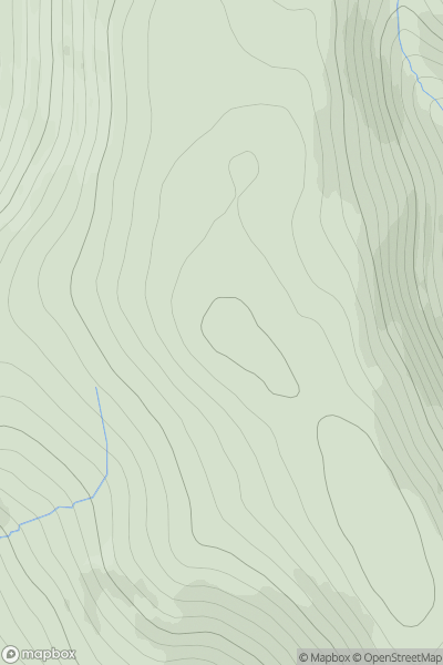 Thumbnail image for Cnoc an t-Sidhein Mor showing contour plot for surrounding peak