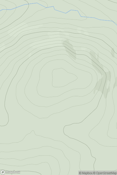 Thumbnail image for Carn Crom-loch showing contour plot for surrounding peak