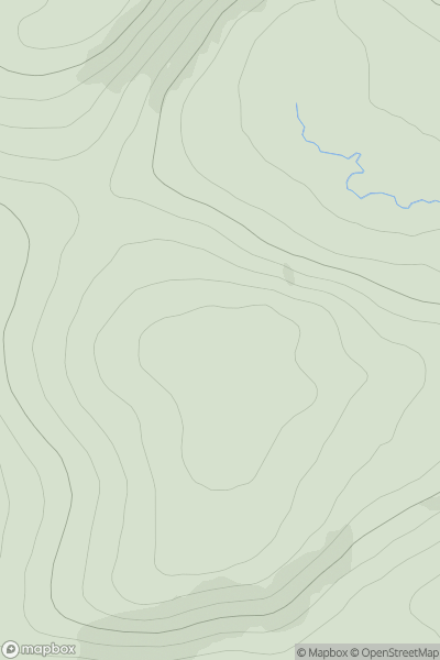 Thumbnail image for Mullach Coire Preas nan Seana-char showing contour plot for surrounding peak