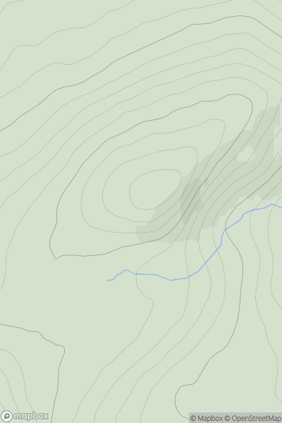 Thumbnail image for Carn an Lochan showing contour plot for surrounding peak