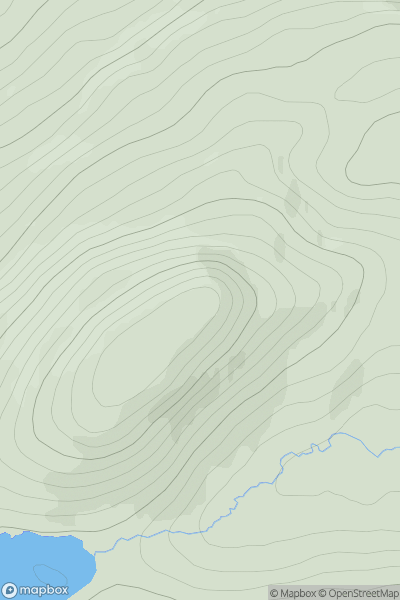 Thumbnail image for Queen's Cairn showing contour plot for surrounding peak