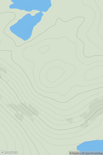 Thumbnail image for Gob a' Chairn showing contour plot for surrounding peak