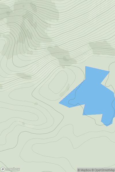 Thumbnail image for Carn Lochain Sgeireich showing contour plot for surrounding peak