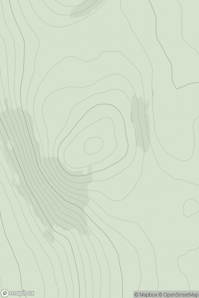 Thumbnail image for Carn nan Aighean showing contour plot for surrounding peak