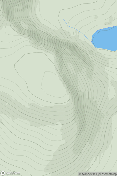 Thumbnail image for Sail Romascaig showing contour plot for surrounding peak