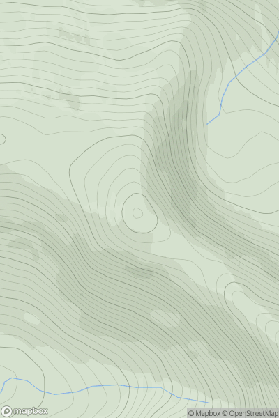 Thumbnail image for Tatha nam Beann showing contour plot for surrounding peak