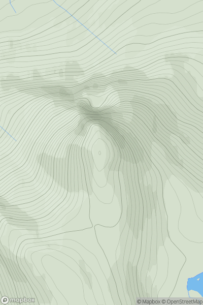 Thumbnail image for Sgor Chaonasaid showing contour plot for surrounding peak