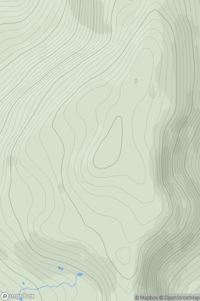 Thumbnail image for Breabag North Top showing contour plot for surrounding peak
