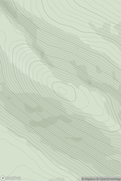 Thumbnail image for Meall an Aonaich (Eagle Rock) showing contour plot for surrounding peak