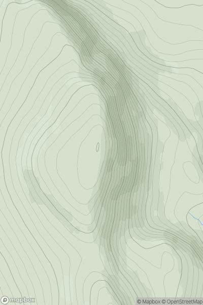 Thumbnail image for Beinn Edra showing contour plot for surrounding peak