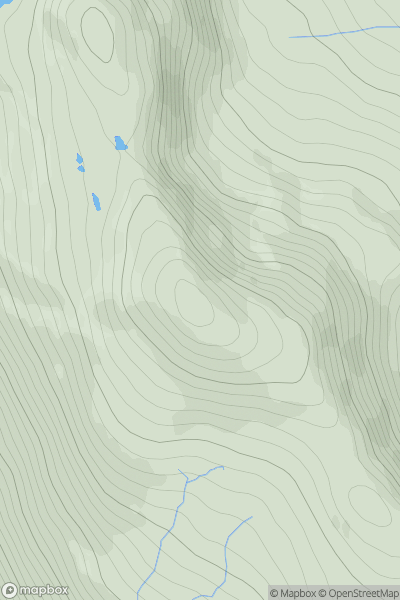 Thumbnail image for Meall an t-Seallaidh showing contour plot for surrounding peak