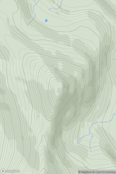 Thumbnail image for Hallival showing contour plot for surrounding peak