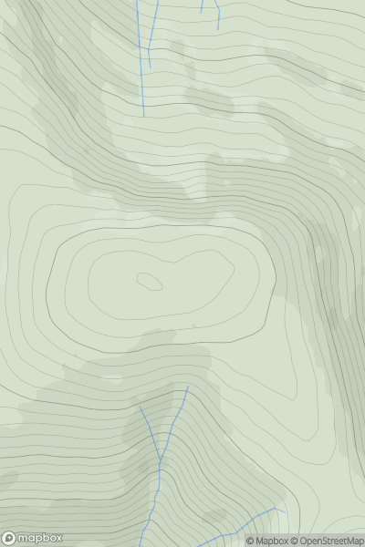 Thumbnail image for Beinn Mheadhon (Beinn Mheadhan) showing contour plot for surrounding peak