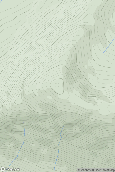 Thumbnail image for Meall nan Damh West Top showing contour plot for surrounding peak