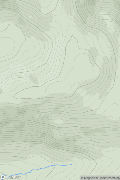 Thumbnail image for Druim Min showing contour plot for surrounding peak