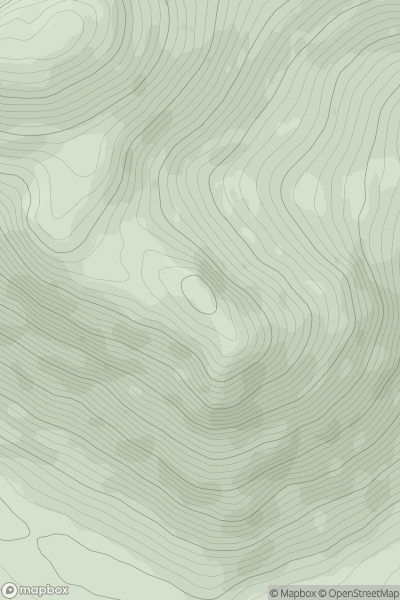 Thumbnail image for Sgurr na Laire showing contour plot for surrounding peak