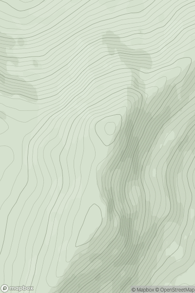 Thumbnail image for Beinn an t-Seilich showing contour plot for surrounding peak