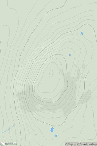 Thumbnail image for Meall Dail Min showing contour plot for surrounding peak